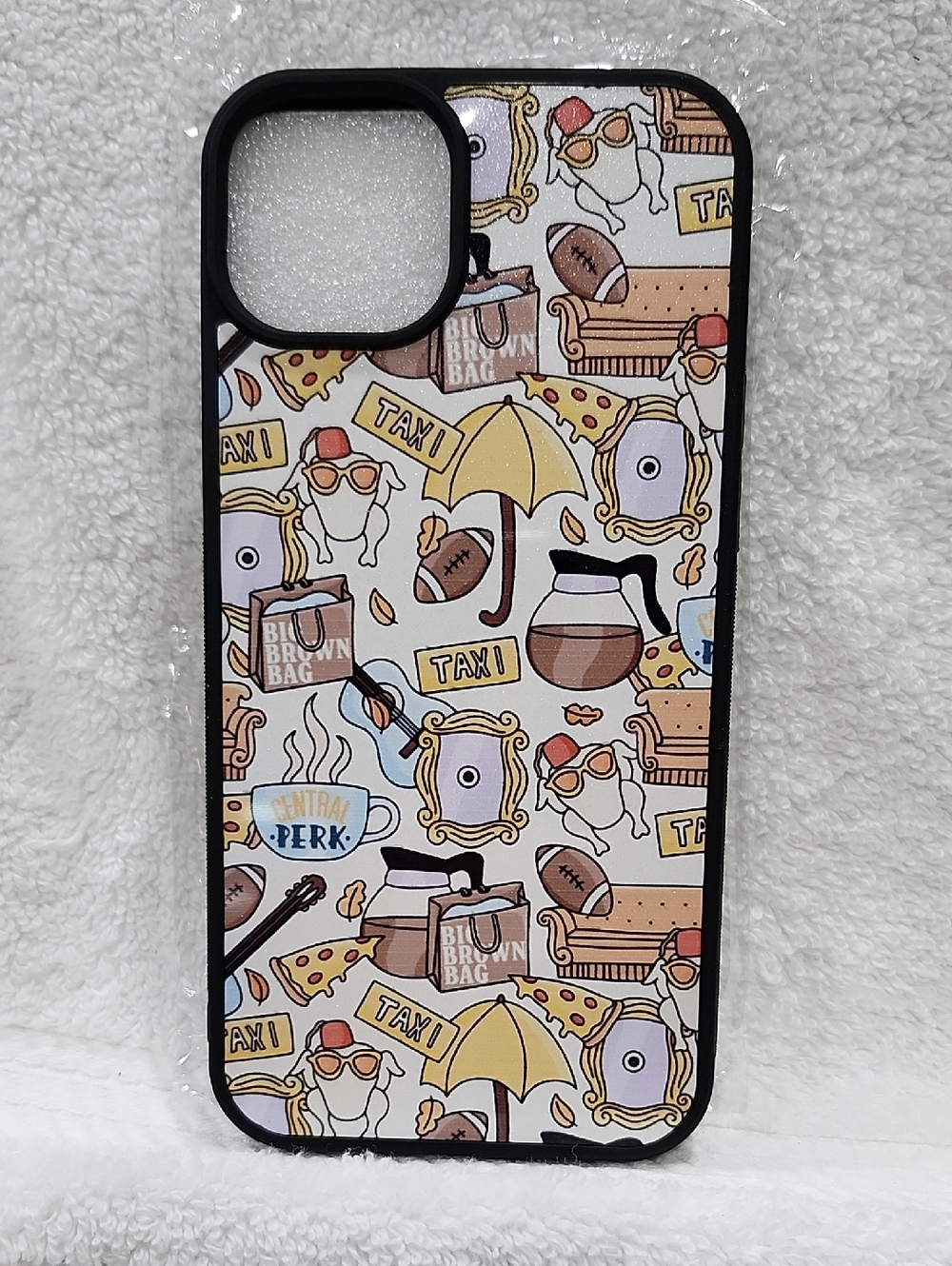 "FRIENDS" SITCOM-INSPIRED PATTERN PHONE CASE- 15 PLUS